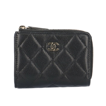 Chanel Matelasse Tri-Fold Wallet Caviar Skin Ap3177