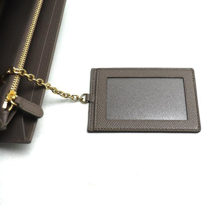 Salvatore Ferragamo Gancini Long Wallet Caraway Seed Gray 22D150