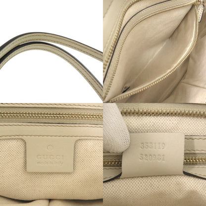 Gucci 353119 Guccissima Leather Ivory Handbag 1142Gucci