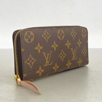 Louis Vuitton Monogram Portefeuille Clemence Long Wallet M61298 Brown Rose Ballerine