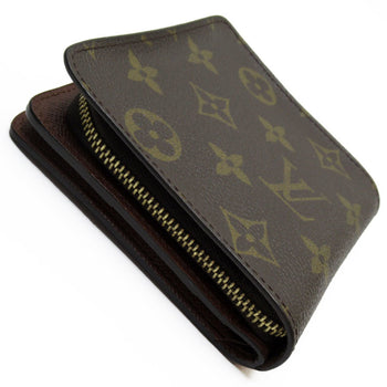Louis Vuitton Louis Vuitton Bi-Fold Wallet Monogram Compact Zip Canvas Brown