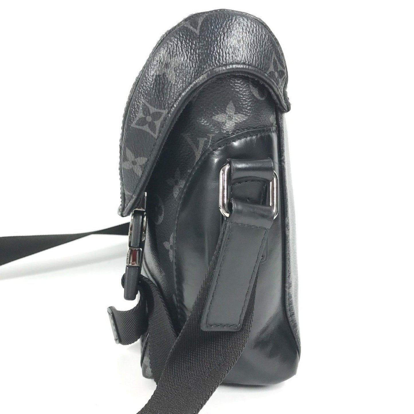 Louis Vuitton M40511 Monogram Eclipse Messenger Voyage Pm Crossbody Flap Shoulder Bag In Canvas