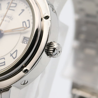 Herms Clipper Classic Stainless Steel Watch For Women