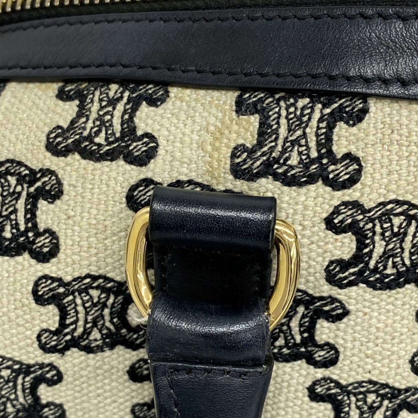 Celine Triomphe Canvas Handbag