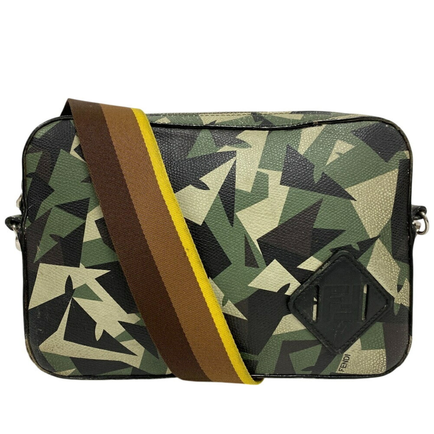 Fendi 7M0286 Camera Case Camouflage Shoulder Bag Green