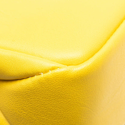 Bvlgari Serpenti Chain Shoulder Bag In Yellow Leather