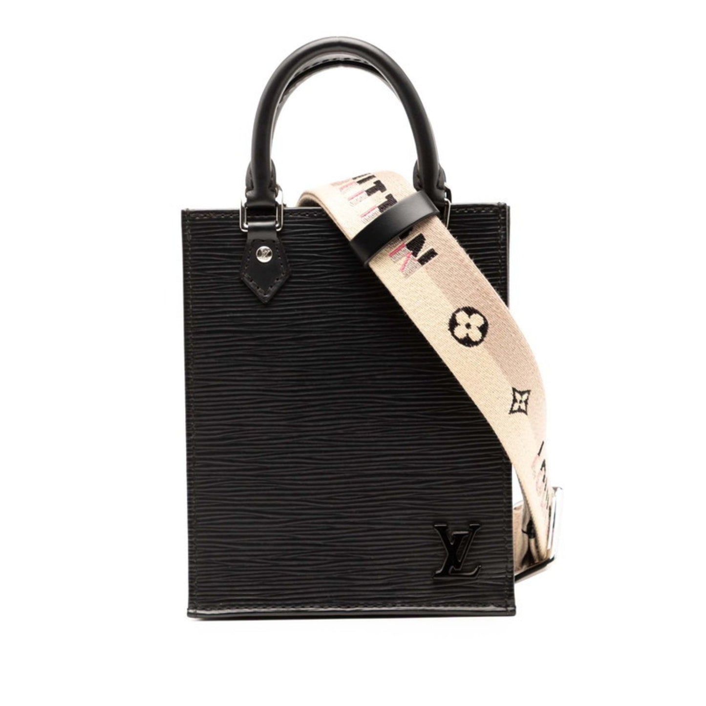 Louis Vuitton Epi Petite Sac Plat Handbag/Shoulder Bag 2Way M69441 Noir Black Leather