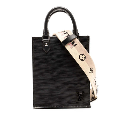 Louis Vuitton Epi Petite Sac Plat Handbag/Shoulder Bag 2Way M69441 Noir Black Leather