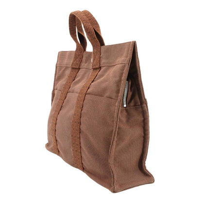 Hermes Herms Herline Mm Tote Bag In Brown Canvas