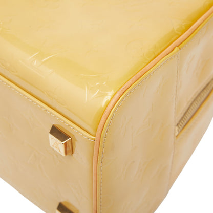 Louis Vuitton Monogram Vernis Tompkin Square Boston Bag/Handbag M91149 In Beige