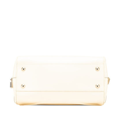 Louis Vuitton Epi Bowling Montaigne Pm Handbag M5932J Ivory White Leather