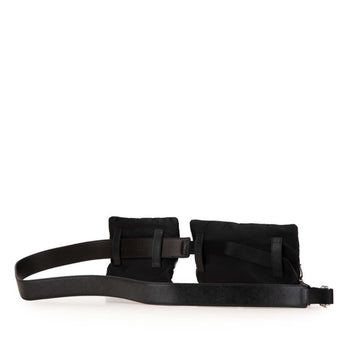 Prada Triangle Logo Plate Body Bag/Waist Bag Belt: 100 40 2Cm212 Black Nylon Leather