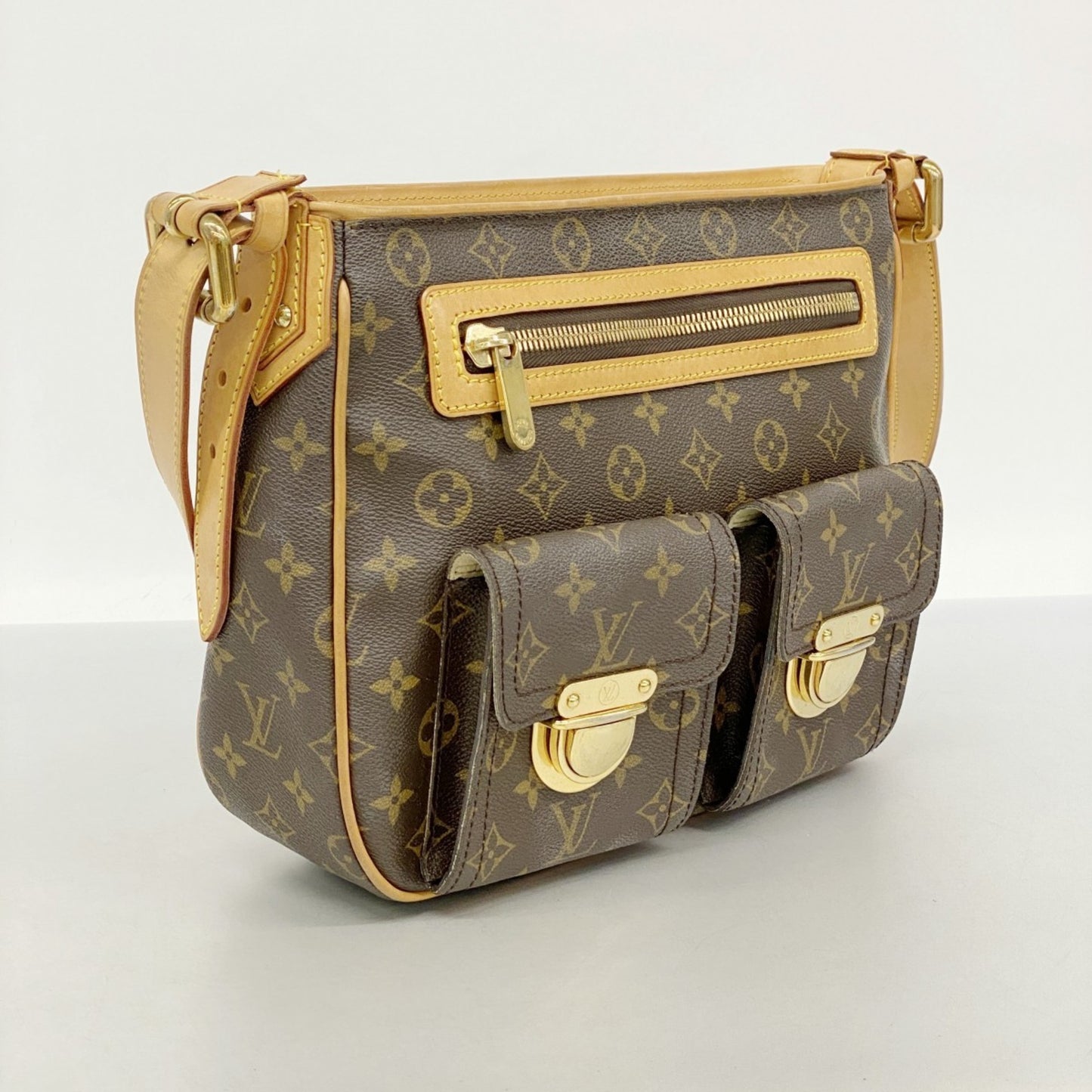 Louis Vuitton Monogram Hudson Gm Shoulder Bag M40045 Brown