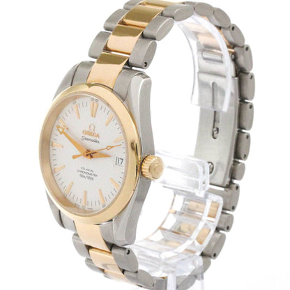 Omega Seamaster Aqua Terra K18 Pink Gold Steel Watch 2304.30 Polished