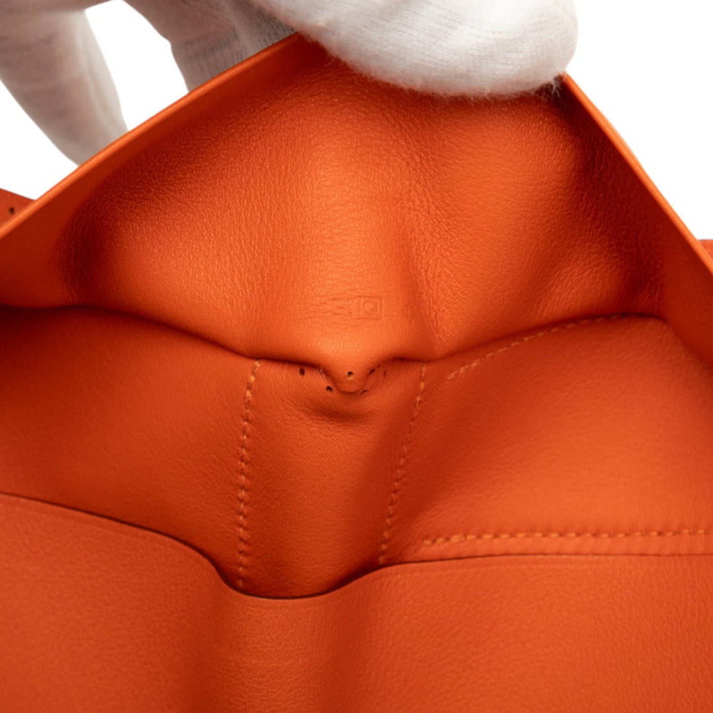 Hermes Herms Flex Bifold Wallet In Orange Swift Leather