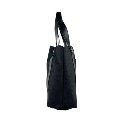 Bvlgari Bvlgari Handbag Nylon Canvas Leather Black