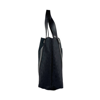 Bvlgari Bvlgari Handbag Nylon Canvas Leather Black