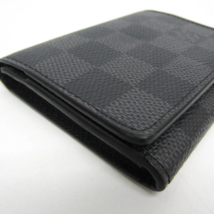 Louis Vuitton Envelope Business Card Holder N63338 Damier Graphite Business Card Case Black