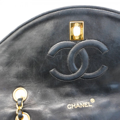 Chanel Shoulder Bag Matelasse W Chain Lambskin Black