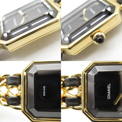 Chanel Premiere S Watch Gp (Gold Plated) Leather