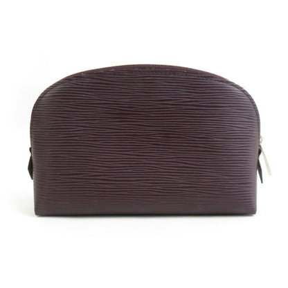 Louis Vuitton Epi Pochette Tick Leather Dark Purple Silver