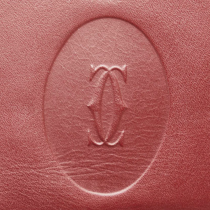 Cartier Must Line Shoulder Bag Wine Red Bordeaux Leather