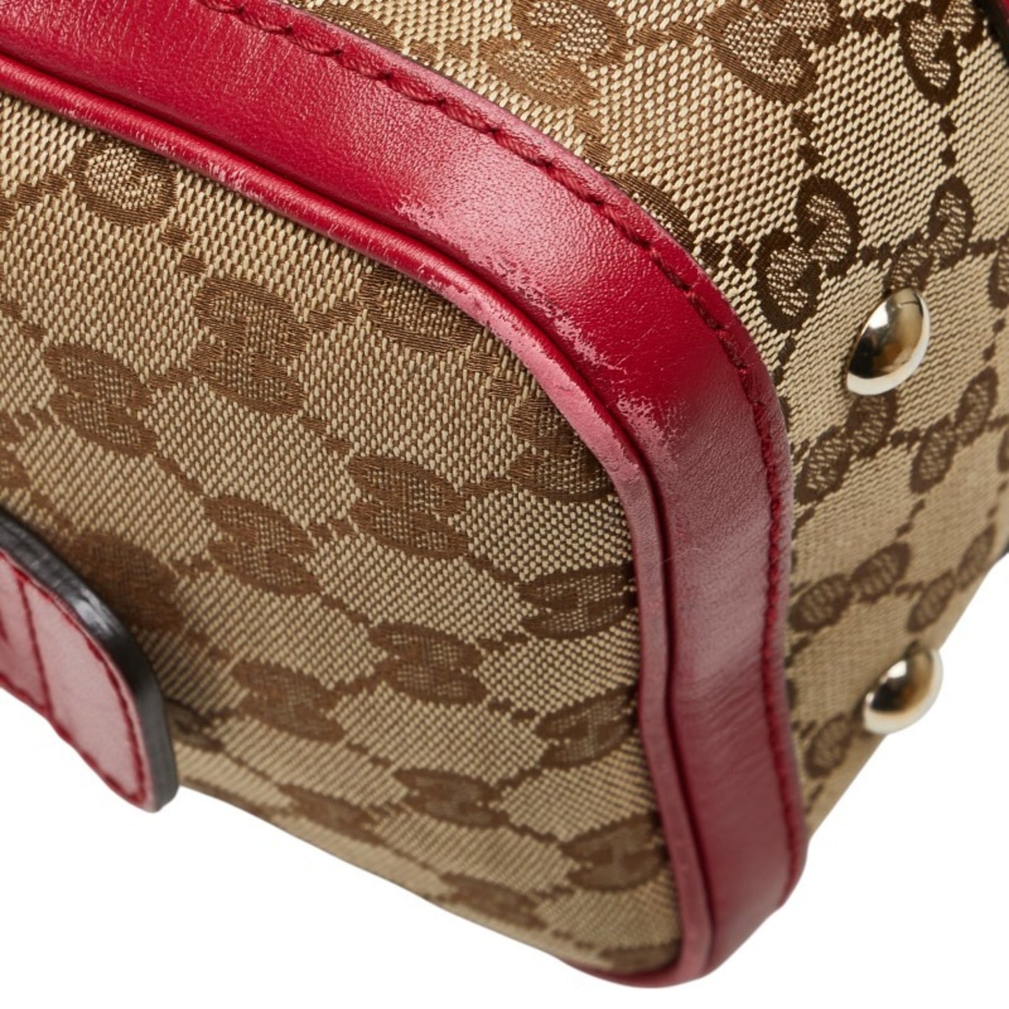 Gucci Gg Canvas Handbag/Shoulder Bag 2Way 269876 Beige Pink Leather