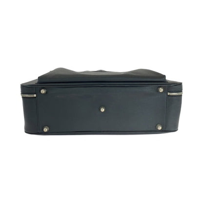 Gianni Versace Medusa Black Leather Boston Bag