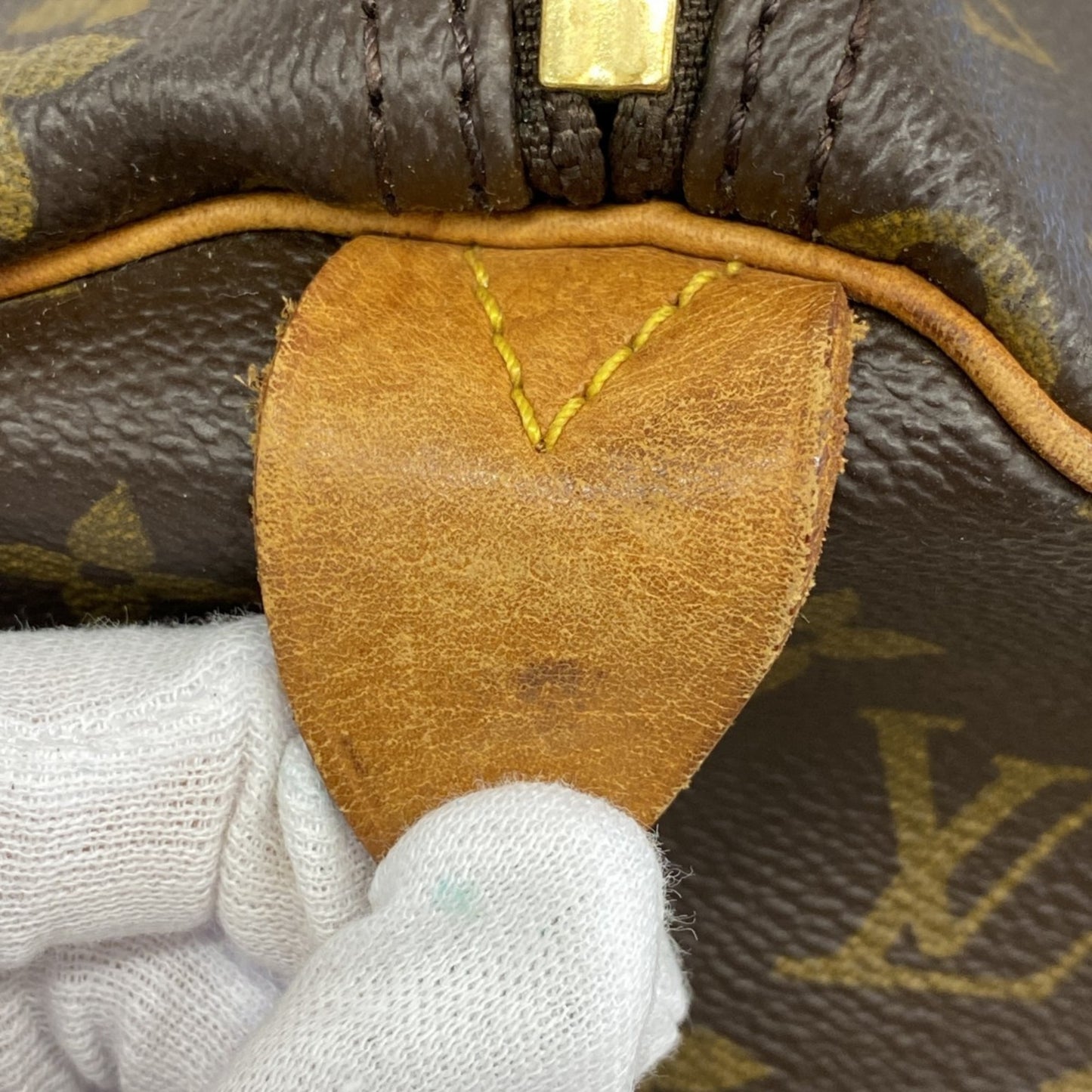 Louis Vuitton Monogram Keepall 45 Boston Bag M41428 Brown