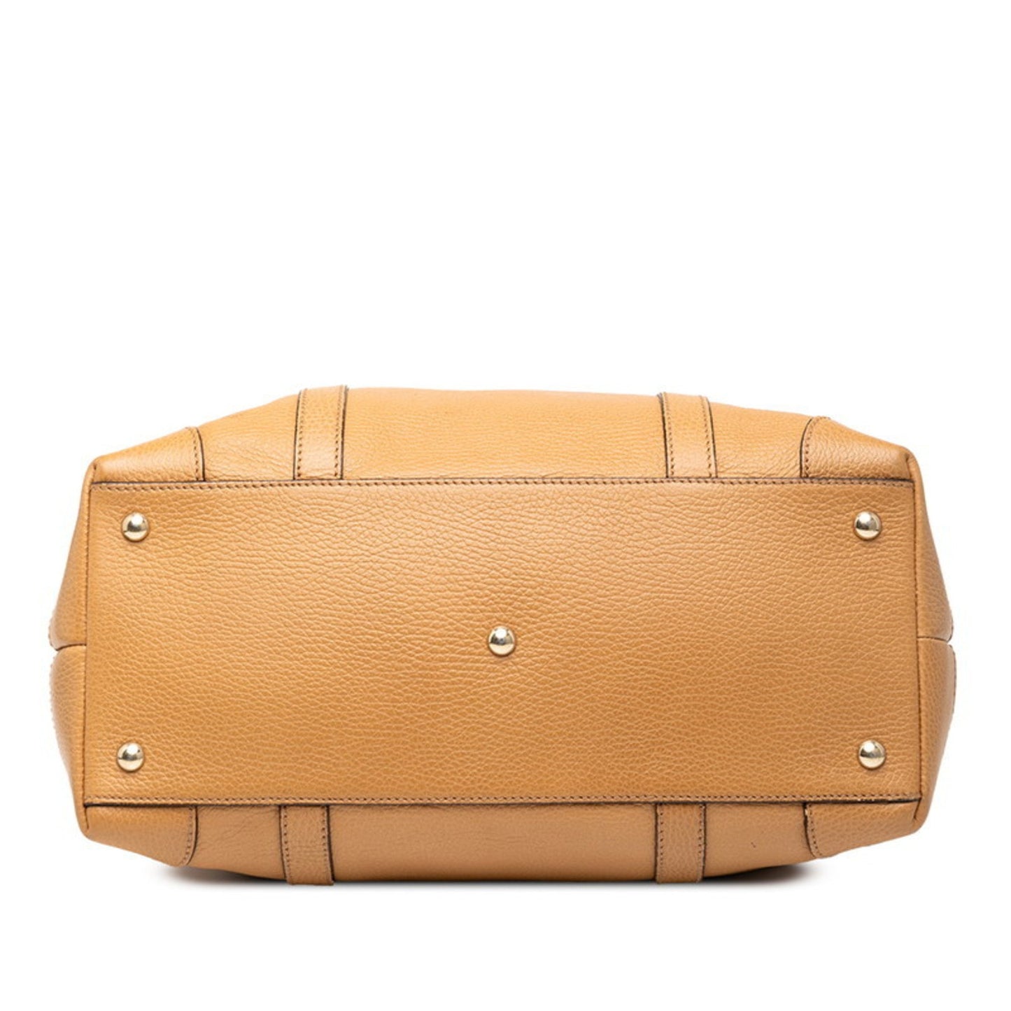 Gucci Braided Tote Bag 336660 Brown Leather