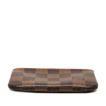 Louis Vuitton Damier Pochette Cl Wallet/Coin Case/Key Case N62658 Brown Leather
