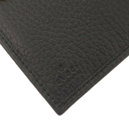 Gucci Gg Marmont Double G 546588 Leather Black Bifold Wallet 0069Gucci