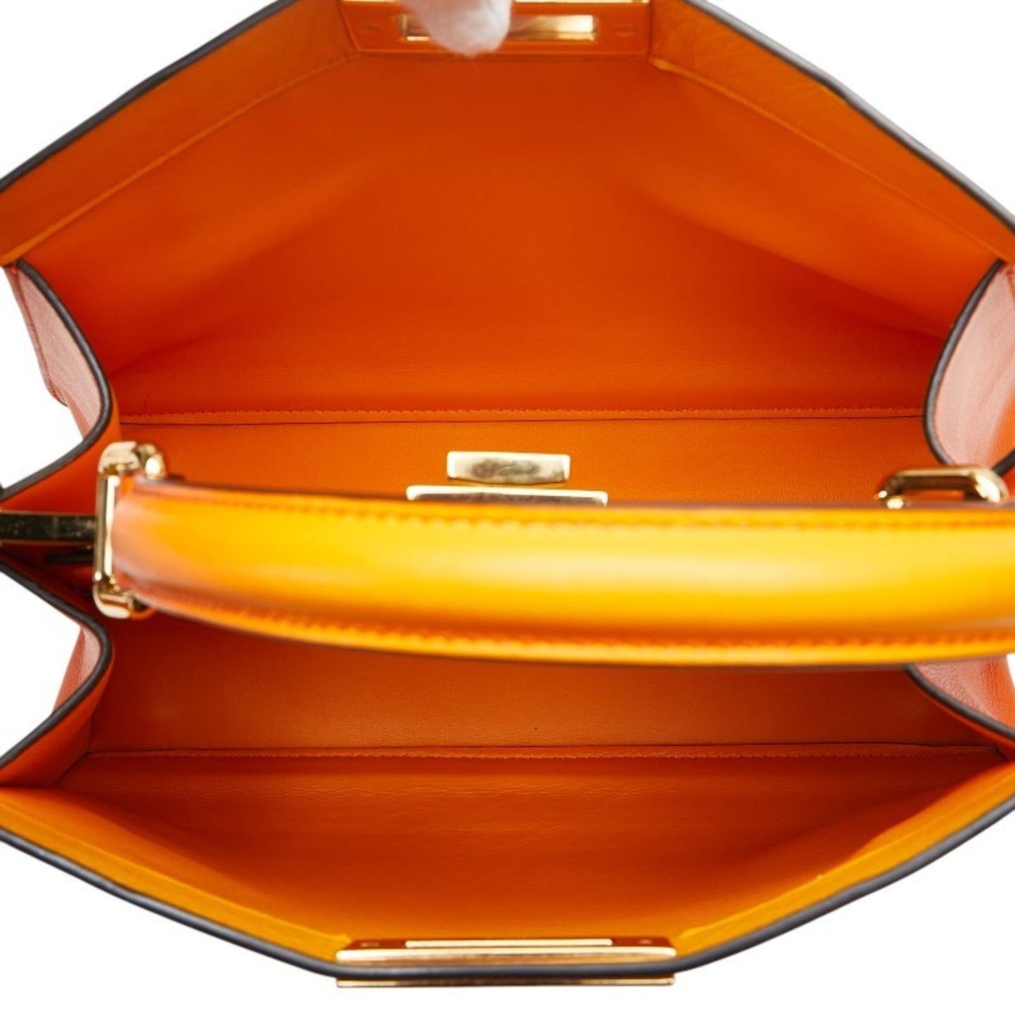 Fendi Peekaboo Iseeu Medium Handbag 8Bn321 Orange Leather