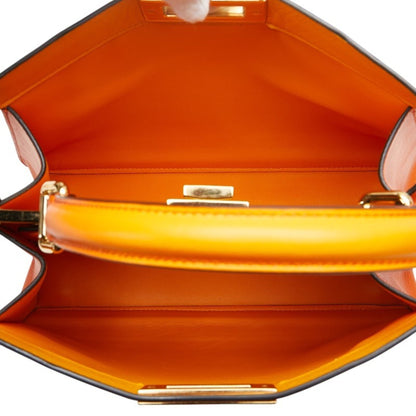 Fendi Peekaboo Iseeu Medium Handbag 8Bn321 Orange Leather