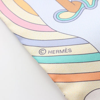 Hermes Herms Twilly Carres Volants Silk Scarf For