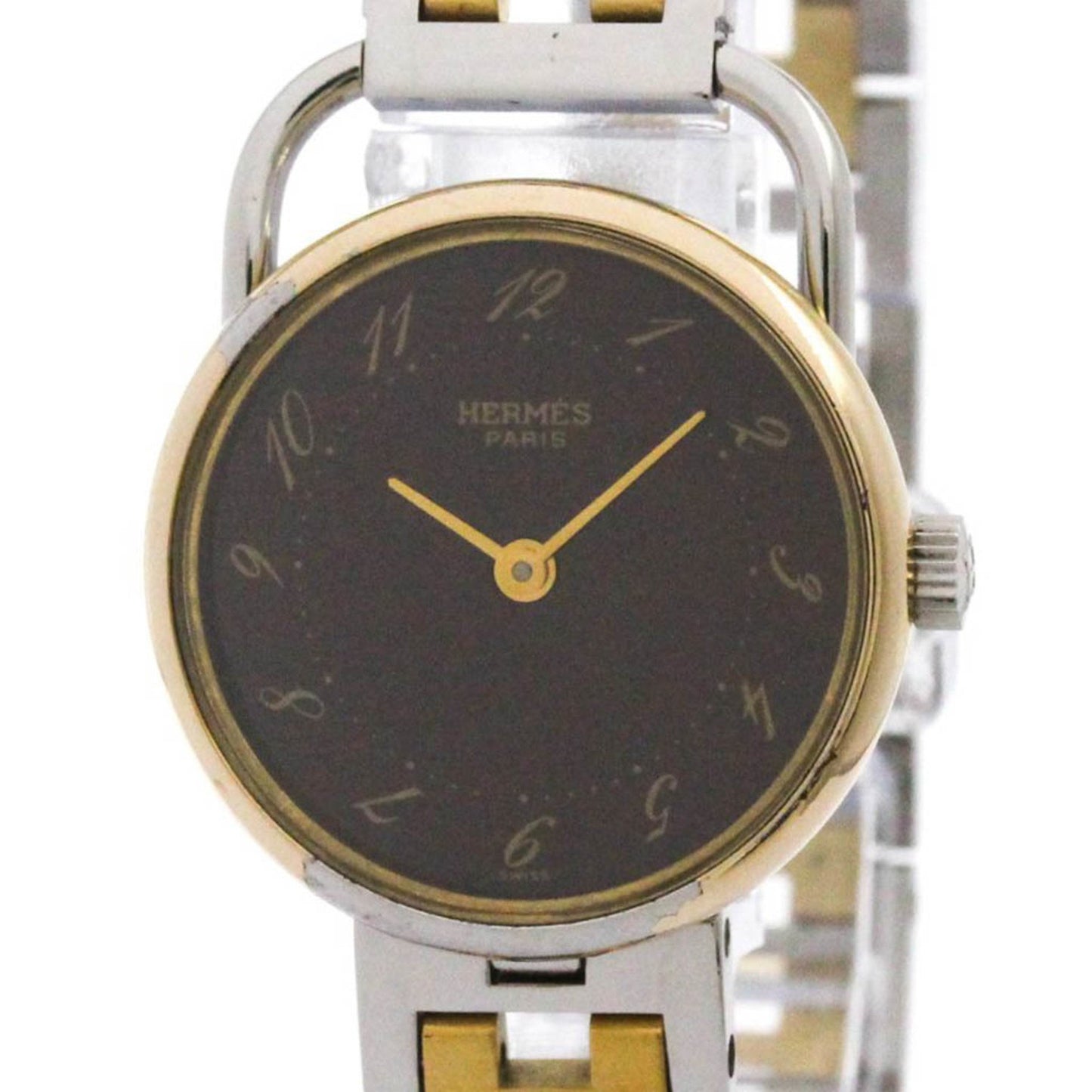 Hermes Arceau Quartz Gold Plated Steel Quartz