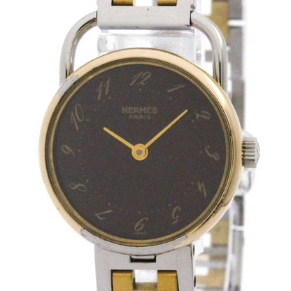 Hermes Arceau Quartz Gold Plated Steel Quartz