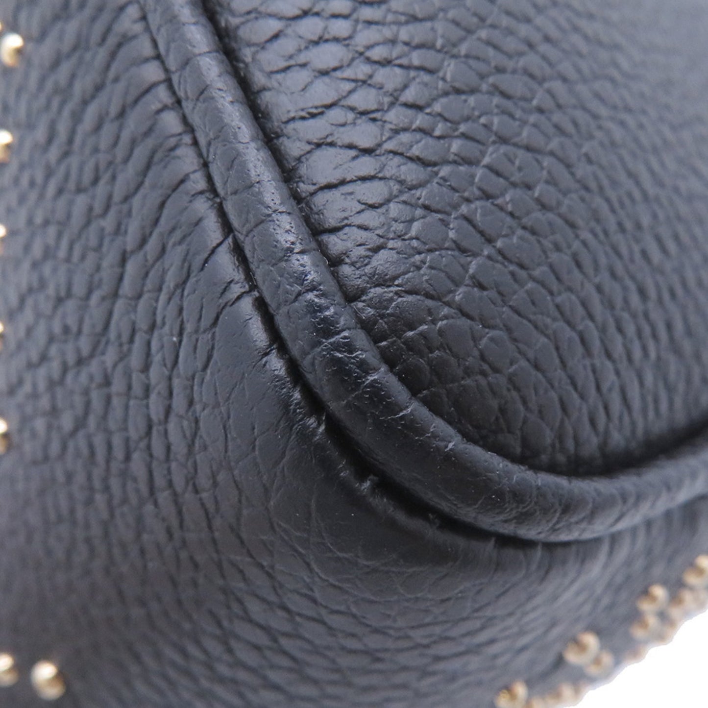 Louis Vuitton Monogram Empreinte Nano Speedy Handbag M46745 2-Way Shoulder Bag Black