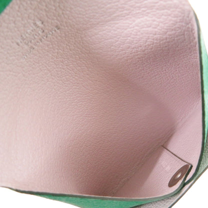 Like New Herms Bastia Verso Chevre Mysore Bamboo/Rose Darling Silver Hardware