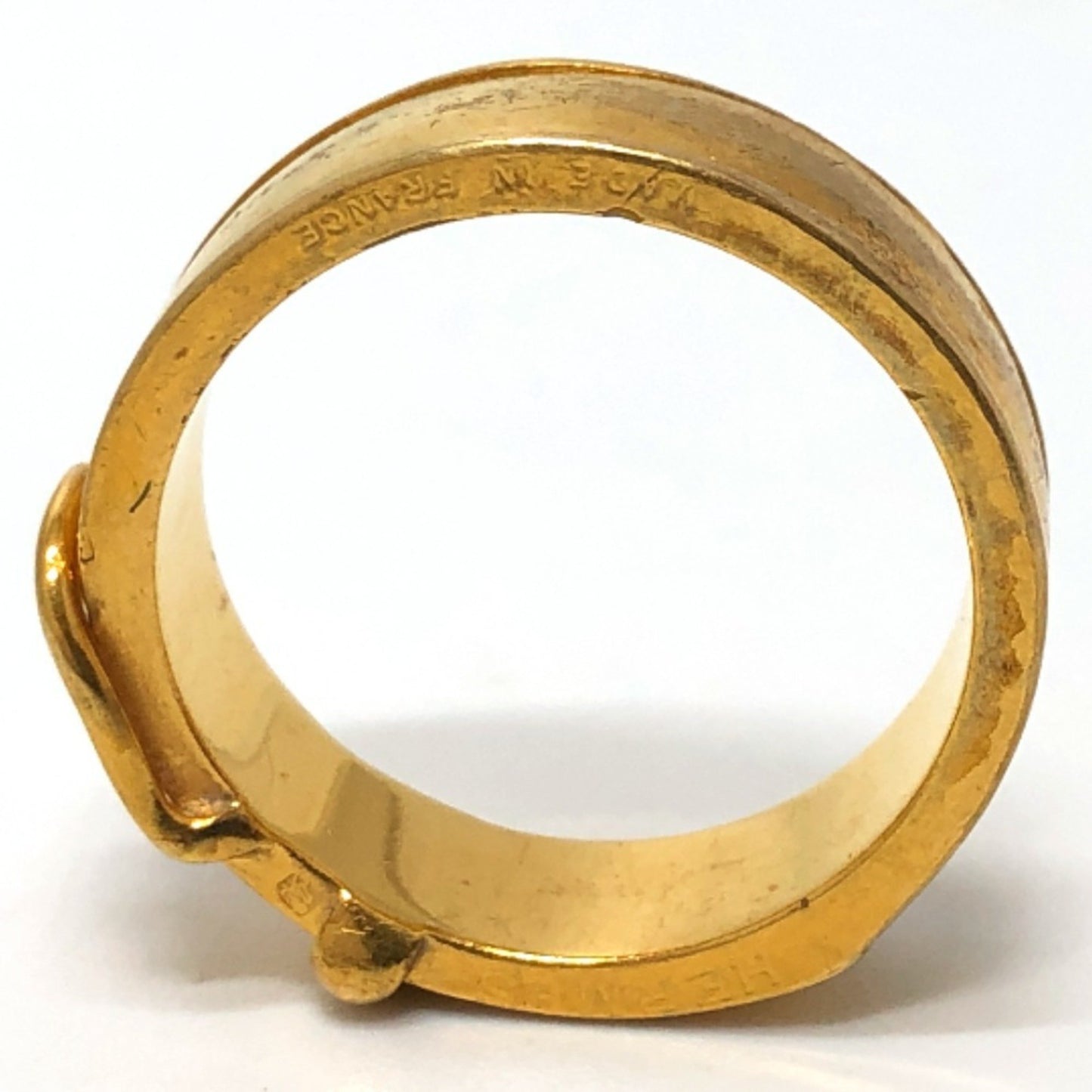 Hermes Hermes Belt Motif Accessory Scarf Ring Metal