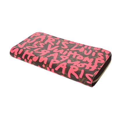 Louis Vuitton Louis Vuitton Monogram Graffiti Zippy Wallet Fuchsia M93710