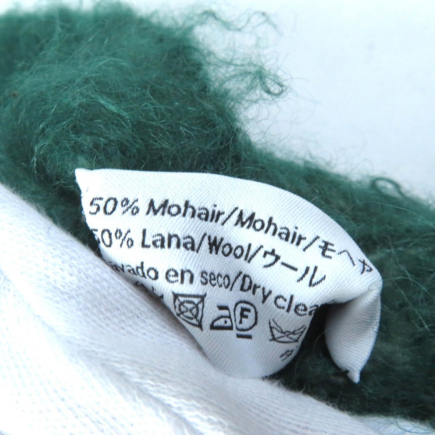 Loewe Women'S Mohair And Wool Blend Scarf With Anagram Logo Patch Fringe