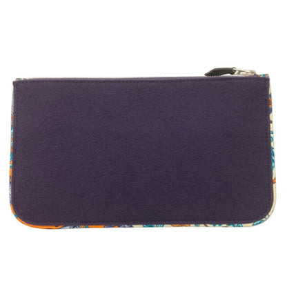 Hermes Silkin Flat Pouch Bag In Purple