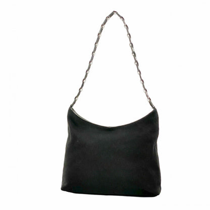Salvatore Ferragamo Vara Shoulder Bag In Black Nylon
