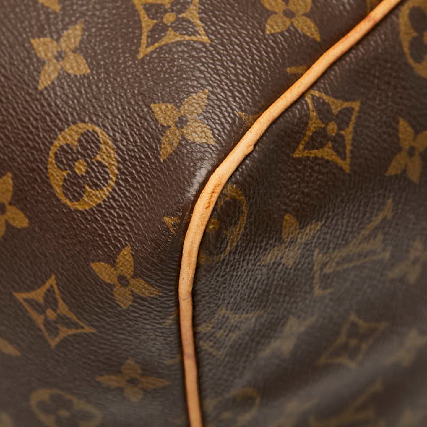 Louis Vuitton Monogram Keepall 60 Boston Bag/Travel Bag M41422 Brown Leather