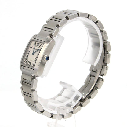 Cartier Tank Franaise Sm W51008Q3 Stainless Steel Quartz Watch