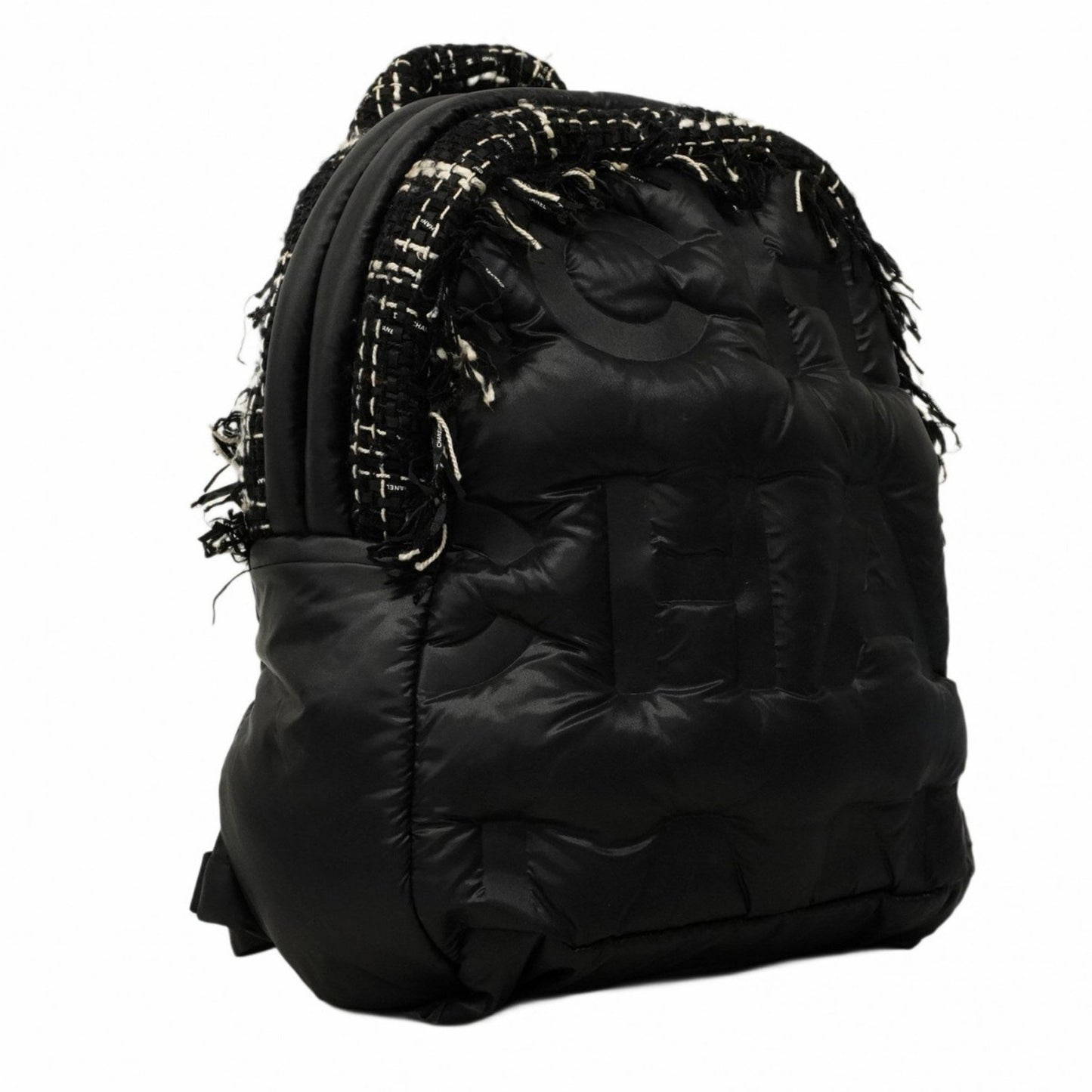 Chanel Doudaune Backpack/Daypack In Nylon And Tweed