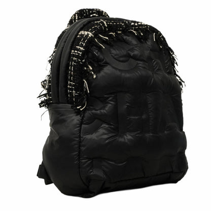Chanel Doudaune Backpack/Daypack In Nylon And Tweed