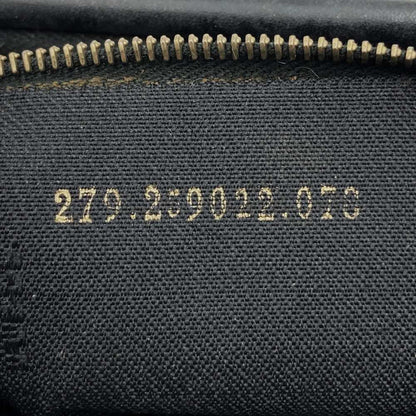 Fendi 259022 Boston Bag Handbag Black Brown Leather
