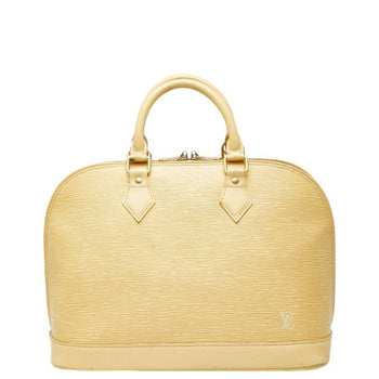 Louis Vuitton Epi Alma Handbag M5214A Vanilla Yellow Leather